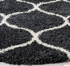 Modern Dark Grey Plush Bedroom Carpet