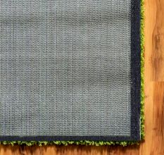 Trendy Green Shaggy Bedroom Rug