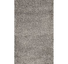 Bold Grey Plush Living Rug