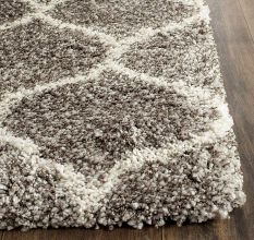 Classic Grey Shaggy Hall Rug