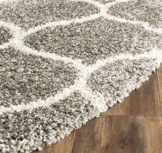 Classic Grey Shaggy Hall Rug