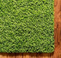 Soft Green Shaggy Hall Rug