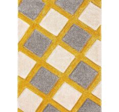 Refined Ivory Shaggy Bedroom Mat