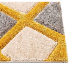 Refined Ivory Shaggy Bedroom Mat