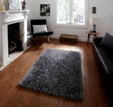 Soft Grey Textured Hall Mat