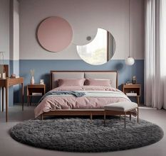 Soft Grey Textured Hall Mat