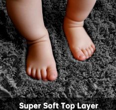Soft Grey Textured Hall Mat
