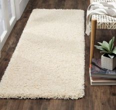 Modern Ivory Geometric Dining Carpet