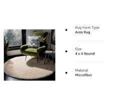 Modern Ivory Geometric Dining Carpet