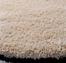 Modern Ivory Geometric Dining Carpet