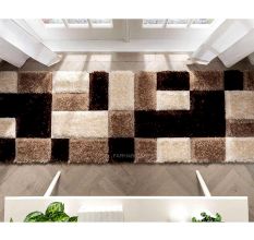 Soft Brown Shaggy Home Carpet