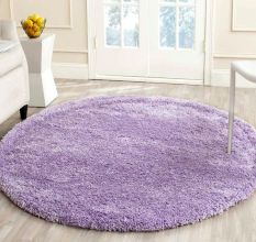 Modern Purple Geometric Home Rug