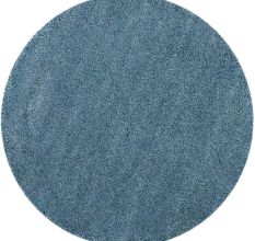 Blue Modern Shaggy Hall Mat