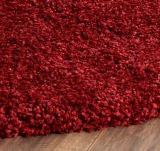 Modern Maroon Geometric Bedroom Rug