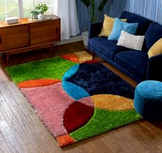 Modern Multicolor Living Carpet