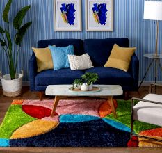 Modern Multicolor Living Carpet