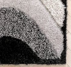 Modern Beige Geometric Bedroom Rug