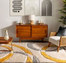 Modern Geometric Living Rug