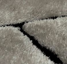 Modern Sliver Geometric Hall Mat