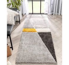Modern Handcrafted Geometric Dining Rug
