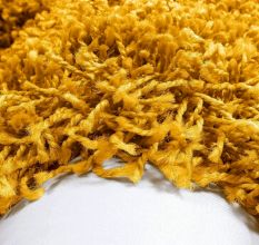 Modern yellow Shaggy Bedroom Rug