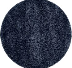 Soft Navy Blue Shaggy Hall Rug