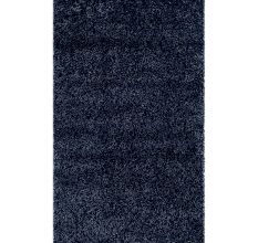 Soft Navy Blue Shaggy Hall Rug
