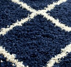 Modern Handknotted Shaggy Home Rug