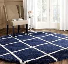 Modern Handknotted Shaggy Home Rug