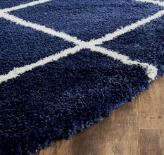 Modern Handknotted Shaggy Home Rug