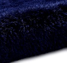 Modern Navy Blue Shaggy Rug