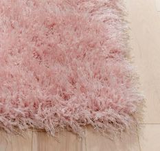 Luxury Pink Shaggy Hall Rug