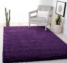 Modern Purple Geometric Rug