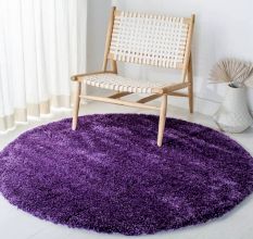Modern Purple Geometric Rug