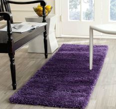 Modern Purple Geometric Rug