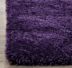 Modern Purple Geometric Rug