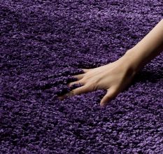 Modern Purple Geometric Rug
