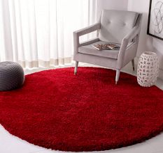 Bold Red Handwoven Hall Rug