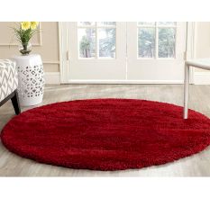 Bold Red Handwoven Hall Rug