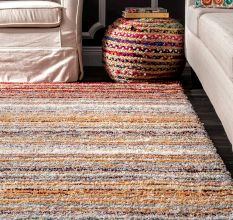 Soft Rainbow Textured Hall Mat
