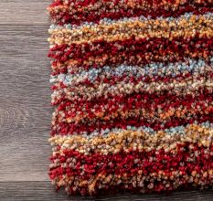 Soft Rainbow Textured Hall Mat