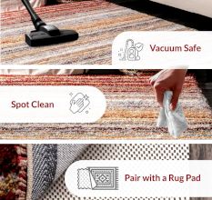 Soft Rainbow Textured Hall Mat