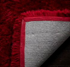 Artisan Red Shaggy Bedroom Carpet