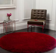 Artisan Red Shaggy Bedroom Carpet