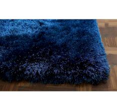 Modern Blue Bedroom Rug