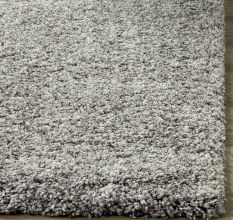 Modern grey Shaggy Hall Rug