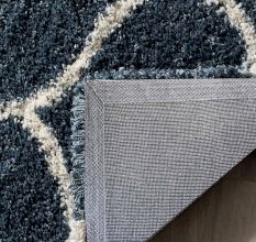 Soft Blue Shaggy Hall Carpet