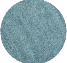 Handmade Bedside Sky Blue Rug