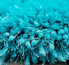 Bedside Turquoise Handmade Rug