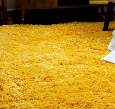 Slip Yellow Shaggy Rug